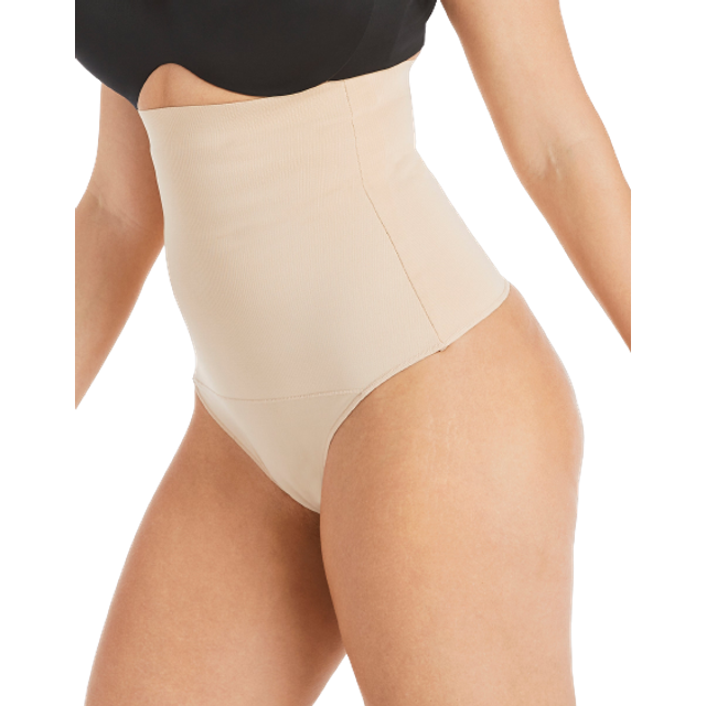 Maidenform Dam Tame Your Tummy spetstrosor med hög midja tämjer din mage, Naken 1/ Transparent, XXL