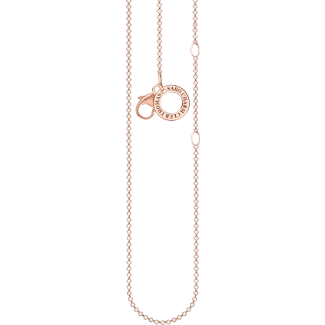 Thomas Sabo Charm necklace rose gold Thickness 1.00 mm (0.04 Inch) rose gold-coloured X0278-415-40-L45V - ros&#xE9; gold-coloured - 45 cm