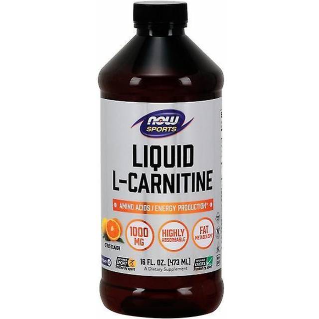 NOW Foods  Sports  Liquid L-Carnitine  Citrus  1 000 mg  16 fl oz (473 ml)