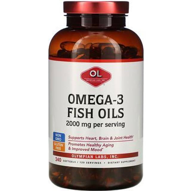 Olympian Labs  Omega-3 Fish Oils  240 Softgels (1 000 mg per Softgel)