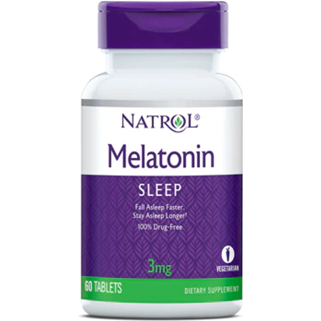 Natrol - Melatonin, 3 mg - 60 tabletter