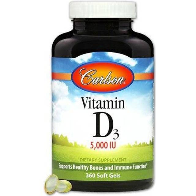 Carlson  Vitamin D3  125 mcg (5 000 IU)  360 Soft Gels