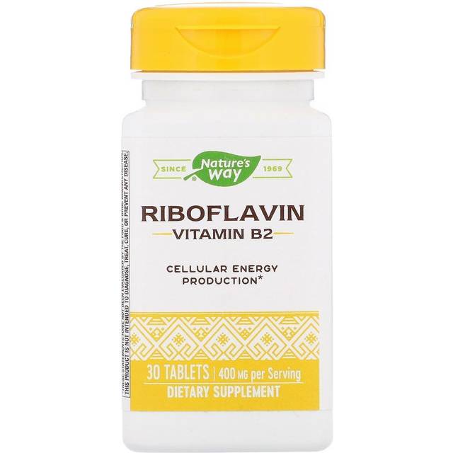 Nature's Way  Riboflavin Vitamin B2  400 mg  30 Tablets