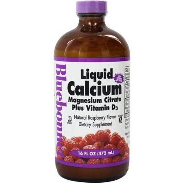 Bluebonnet Nutrition  Liquid Calcium  Magnesium Citrate & Vitamin D3  Raspberry  16 fl oz (473 ml)