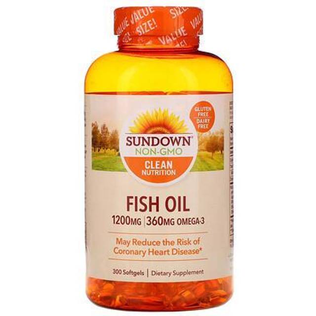 Sundown Naturals, Fish Oil, 1,200 mg, 300 Softgels
