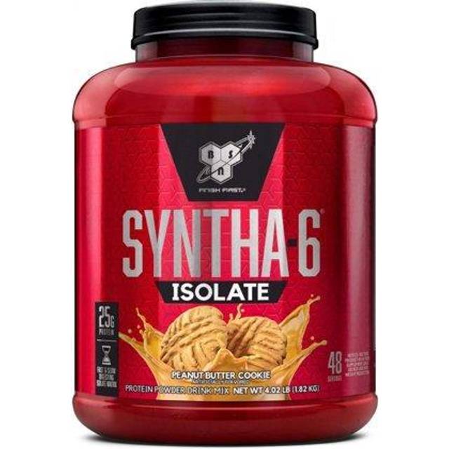 BSN  Syntha-6® Isolate  Protein Powder Drink Mix  Peanut Butter Cookie  4.02 lb (1.82 kg)