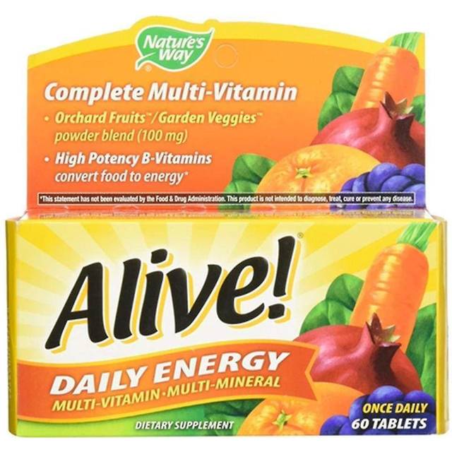 Nature's Way  Alive! Daily Energy  Complete Multivitamin  60 Tablets