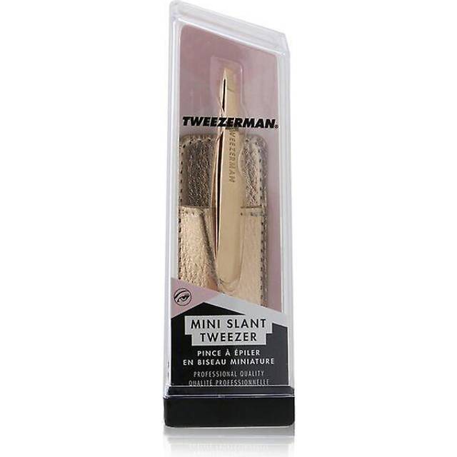 Tweezerman Mini Slant Tweezer With Case Rose Gold -