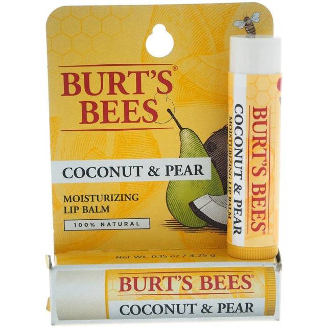Burts Bees Coconut & Pear Moisturizing Lip Balm Blister - 0.15 oz Lip Balm