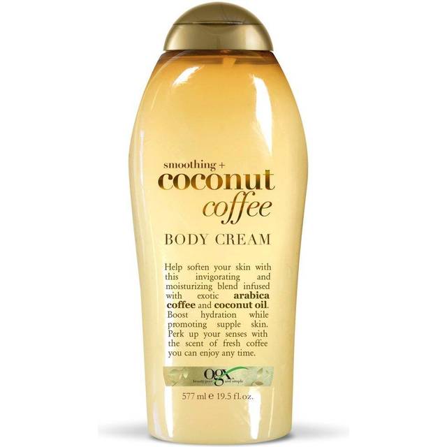 OGX Smoothing + Coconut Coffee Body Cream, 19.5 Ounce