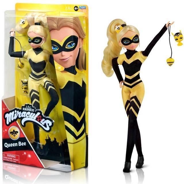 Miraculous Ladybug Queen Bee 10.5 Fashion Doll with Accessories and Pollen Kwami by Playmates Toys