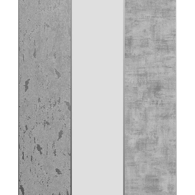 Superfresco Milan Stripe Silver Wallpaper - 0.1 x 52 x 1000cm
