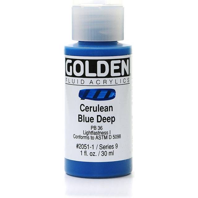 Golden Fluid Acrylic 30ml Cerulean Blue Deep Series 9