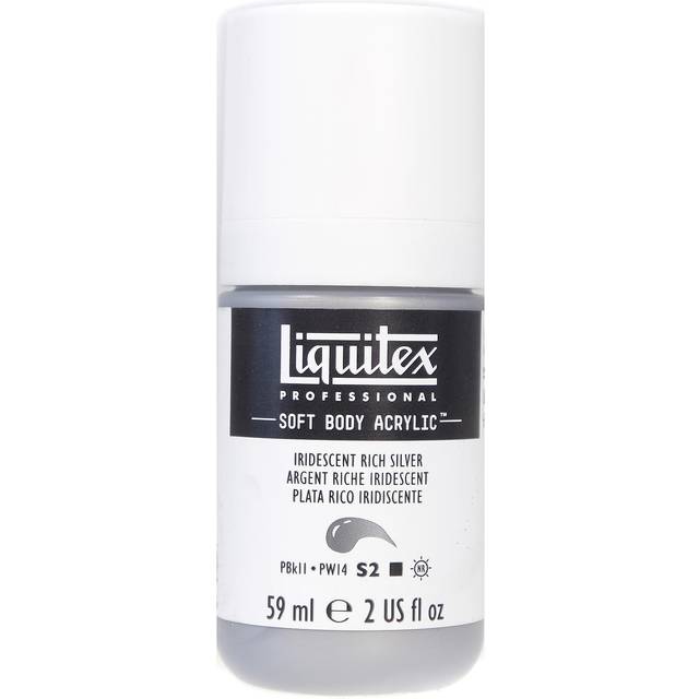 Liquitex Soft Body Acrylic 59ml Iridescent Rich Silver