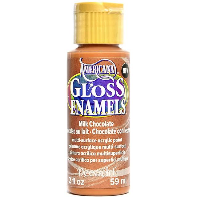 DecoArt Americana Gloss Enamel Paint  2Ounce  Milk Chocolate