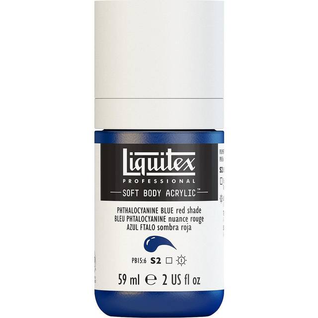 Liquitex Soft Body Acrylic 59ml Phthalocyanine Blue Red Shade