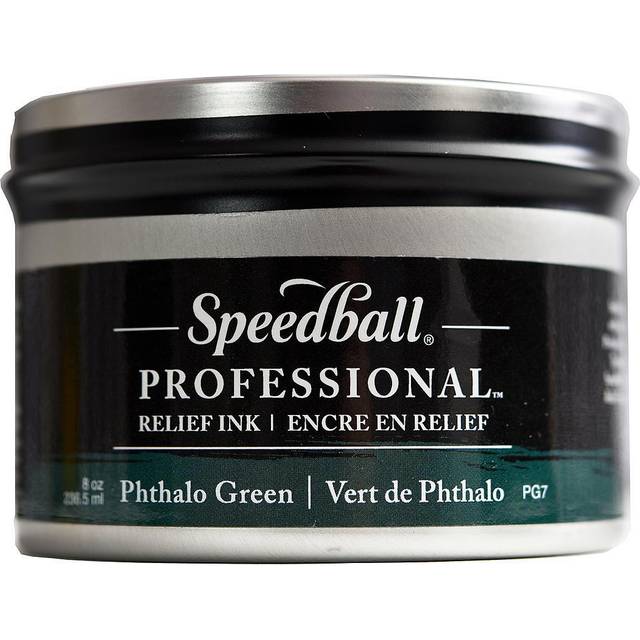 Speedball : Professional Relief Ink : 8oz (236.5ml) : Phthalo Green