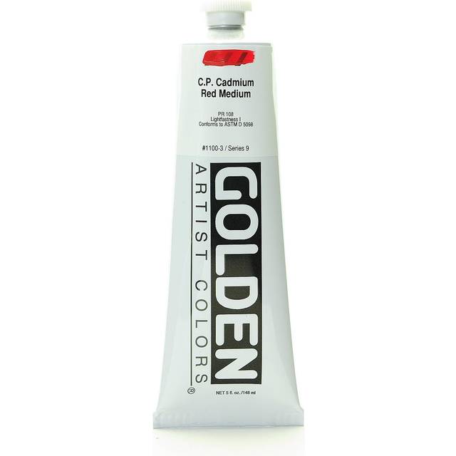 Golden Heavy Body Acrylics CP Cadmium Red Medium 5 oz tube