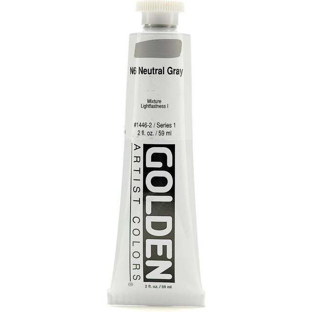 Golden Heavy Body Acrylic 59ml Neutral Gray N6 Series 1 - Grey