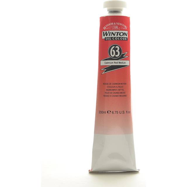 Winsor & Newton Winton Oil Color  200ml (6.75-oz) Tube  Cadmium Red Medium