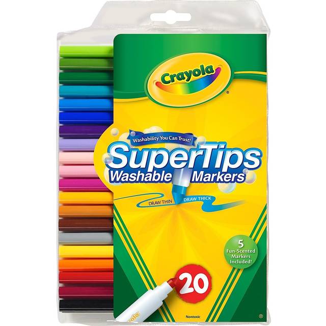 Crayola Super Tips Washable Markers-Assorted Colors 20/Pkg