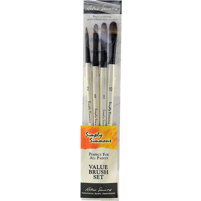 Robert Simmons Simply Simmons Brush Set  Just Filberts  4-Brushes