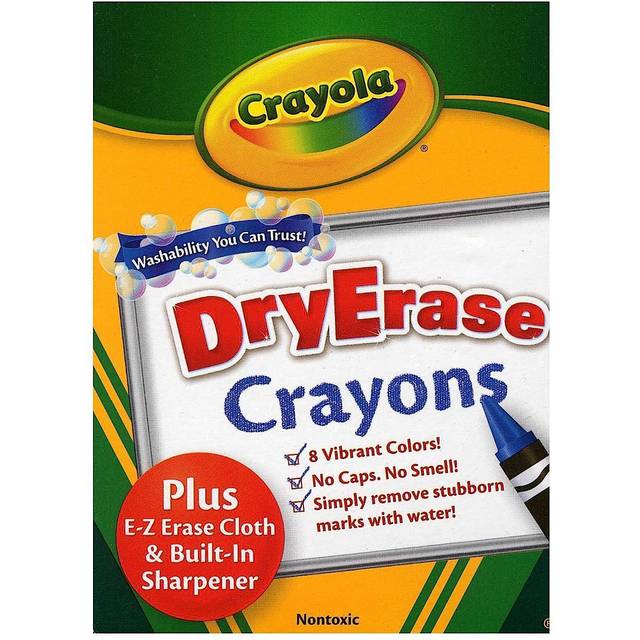 Crayola Washable Dry-Erase Crayons-Classic 8/Pkg