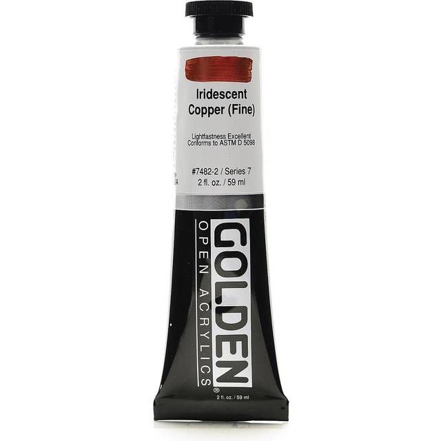 Golden : Open : Slow Drying Acrylic Paint : 59ml (2oz): Iridescent Copper (Fine) VII