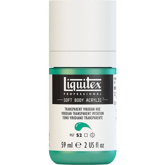 Liquitex Soft Body Acrylic 59ml Transparent Viridian Hue