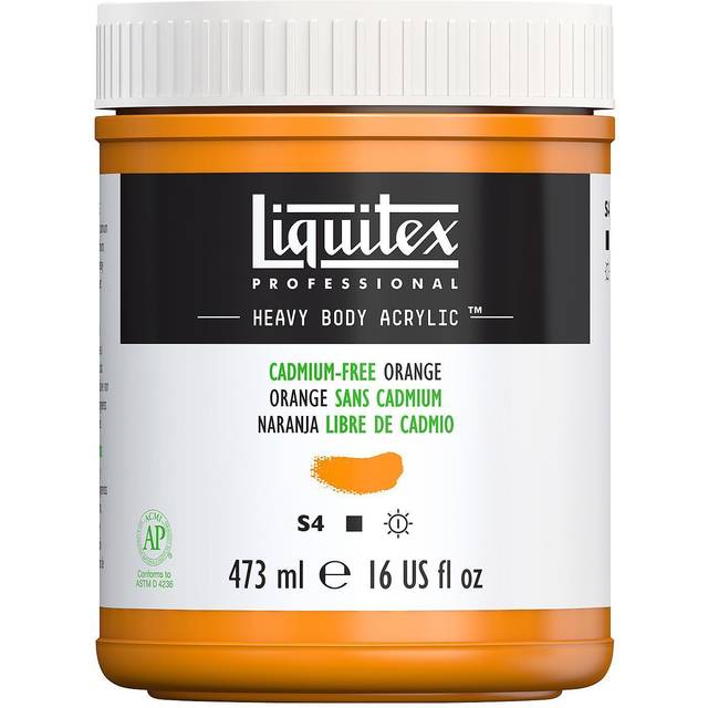 Liquitex : Professional : Heavy Body Acrylic Paint : 473ml : Cadmium-Free Orange