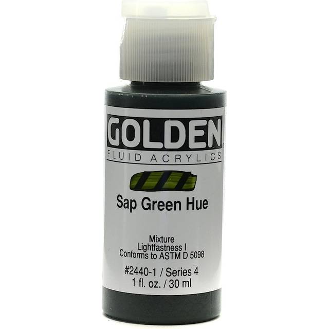 Golden Fluid Acrylic Paint 30ml Sap Green Hue