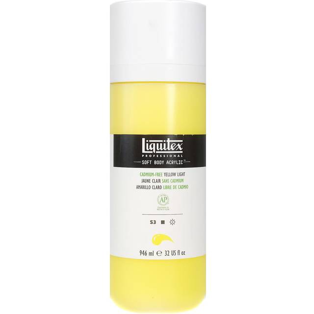 Liquitex Professional Soft Body Acrylic 946ml Cadmium-Free Yellow Light