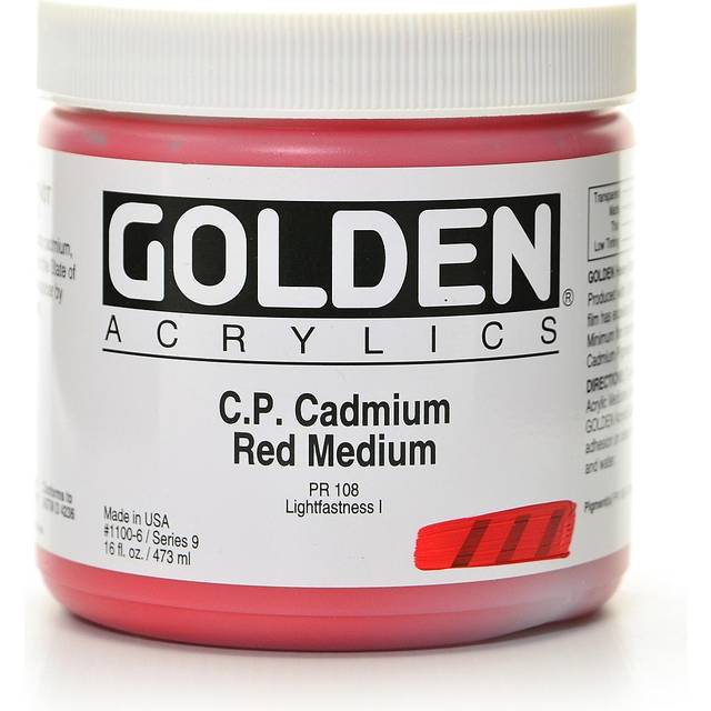 Golden Heavybody Acrylic 473ml C. P. Cadmium Red Medium #1100