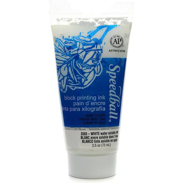 Speedball Water-Soluble Block Printing Ink White 2.5oz