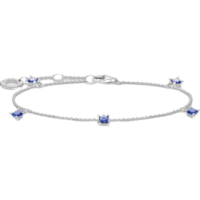 Charming Sterling Silver Blue Stones Bracelet A2058-699-32-L19V