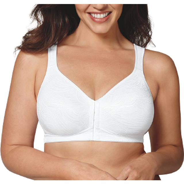 Playtex Women's 18 Hour Posture Boost Front Close Wireless Bra USE525  White  36B