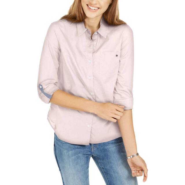 Tommy Hilfiger Solid Roll Tab Ballerina Pink XS (US 0-2)