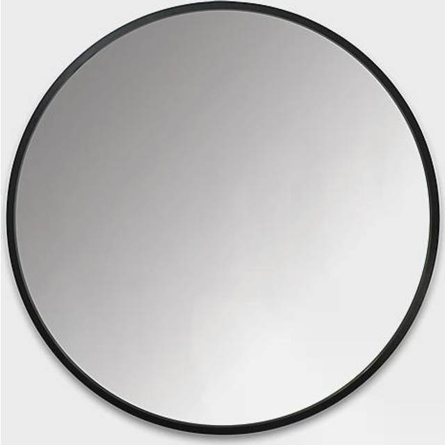 Umbra Hub Rubber Round Mirror, 90cm, Black