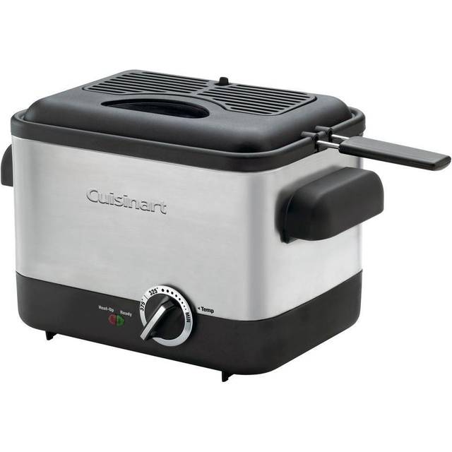 Stainless Steel Deep Fryer with Thermometer - Energy Efficient, Multi-Function, 2.2L or 3.4L Kitchen Appliance | Wowcher