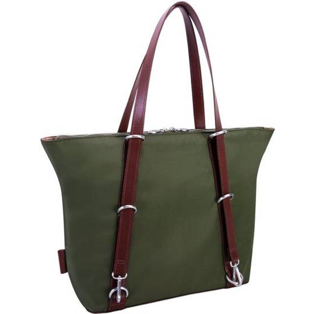 McKlein USA 18481 Dylan 3-In-1 Nylon Convertible Backpack Tote, Green