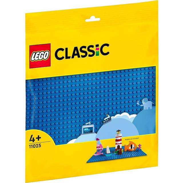 LEGO Classic Blå basplatta Byggleksak, Bygg- och Uppvisningsplatta, Från 7 år, Presentidé för Barn 11025