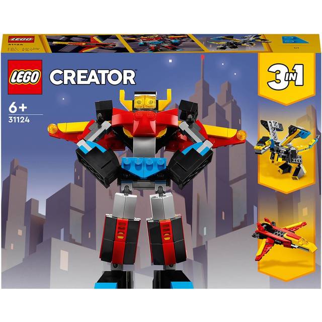 LEGO Creator 3in1 Super Robot Toy Dragon To Jet Plane Construction Set 31124
