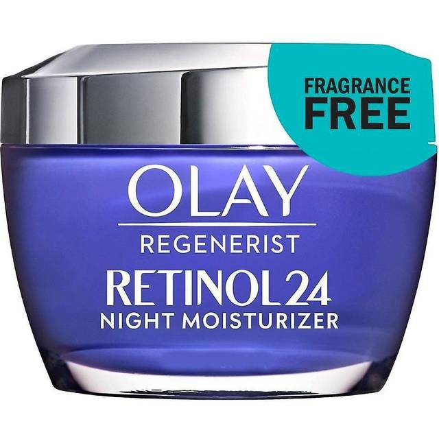 Olay Retinol Cream, 24 nattkräm fuktgivande med vitamin B3, regenererande anti-aging och åtstramande kräm, minskar synligt rynkor och fina linjer, parfymfri, 50 ml (förpackningen kan variera)