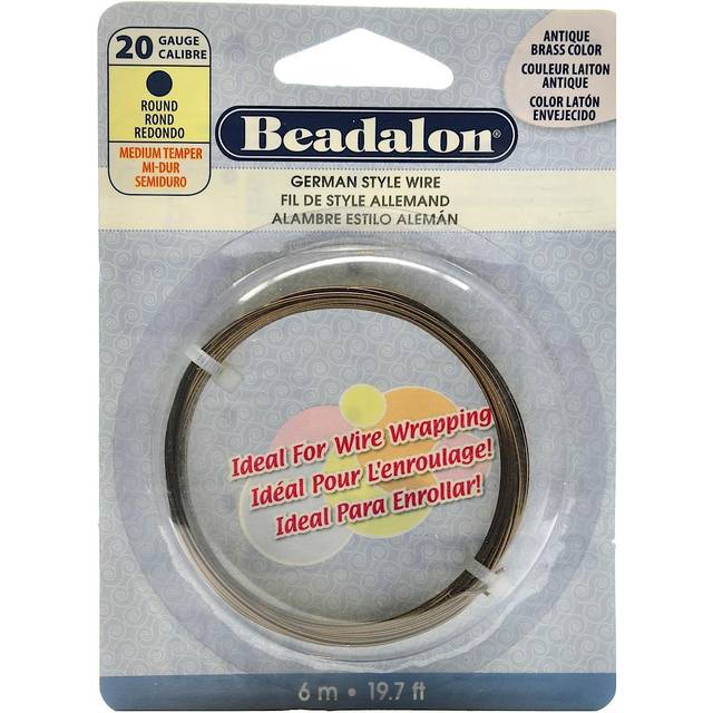 Beadalon German Style Wire-Antique Brass 20 Gauge, 19.68' BEAD180-R-020