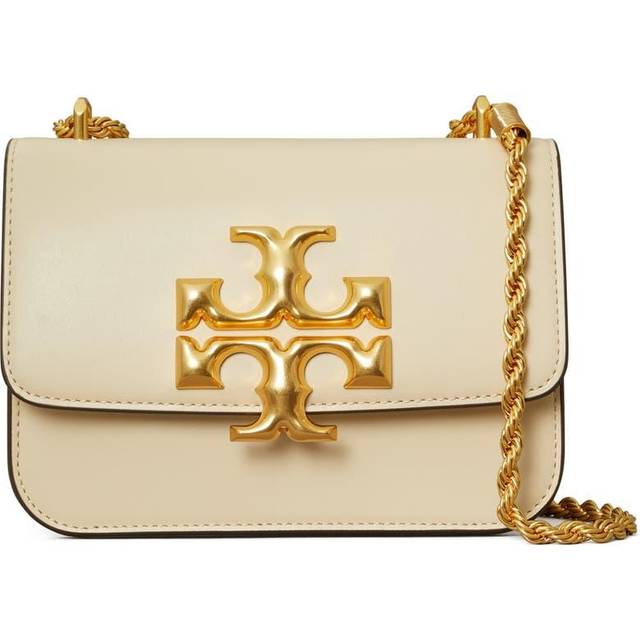 Tory Burch Small Eleanor Spazzolato Leather Shoulder Bag - Cream