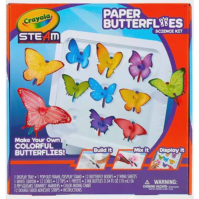 crayola Paper Butterfly Science Kit  STEAM Toy  gift for Kids  Ages 7