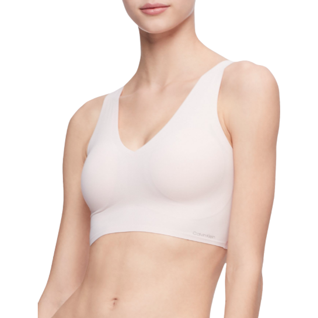 Calvin Klein Women's Invisibles Comfort Seamless Lightly Lined V Neck