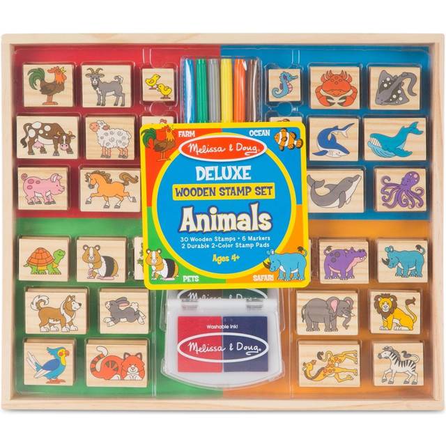 Deluxe Wooden Stamp Set -Animals -MD2394