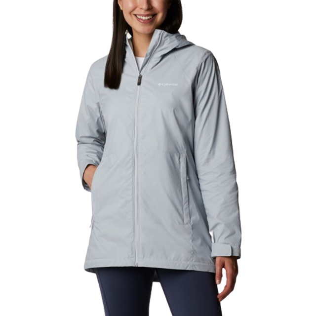 columbia Womens Switchback Lined Long Jacket  cirrus grey  XX-Large