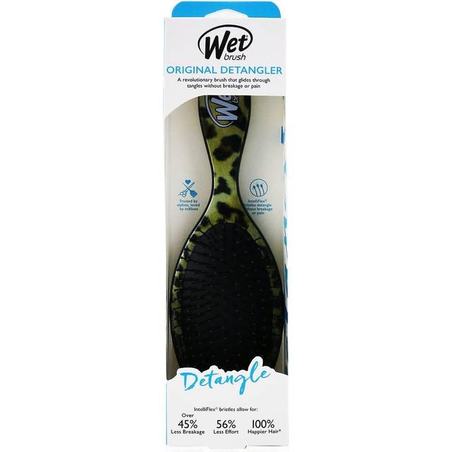 Wet Brush Original Detangler Safari Hårborste för vackert hår och frisk hårbotten Leopard 1 st.